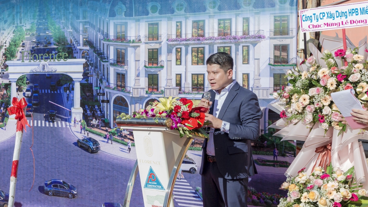 &Ocirc;ng Nguyễn Văn Huy &ndash; Đại diện chủ đầu tư ph&aacute;t biểu.