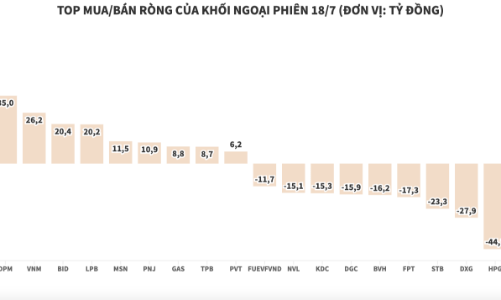 Khối ngoại tiếp tục bán ròng hơn 125 tỷ đồng, tập trung xả VHM và HPG