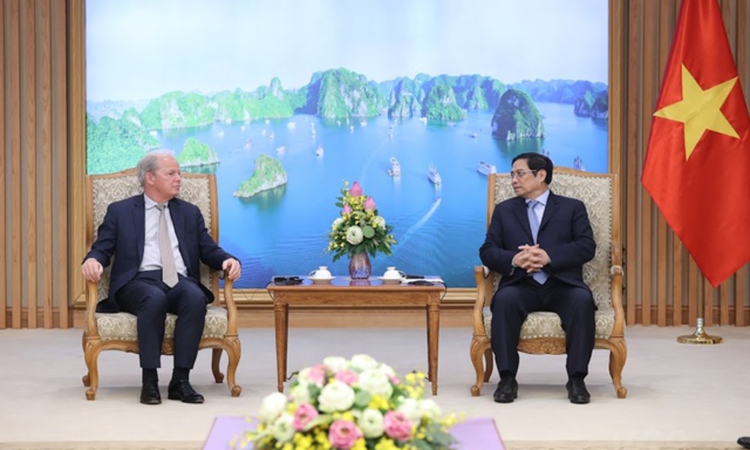 Thủ tướng Chính phủ Phạm Minh Chính tiếp ông Axel van Trotsenburg, Tổng Giám đốc Điều hành Ngân hàng Thế giới. Ảnh - VGP.