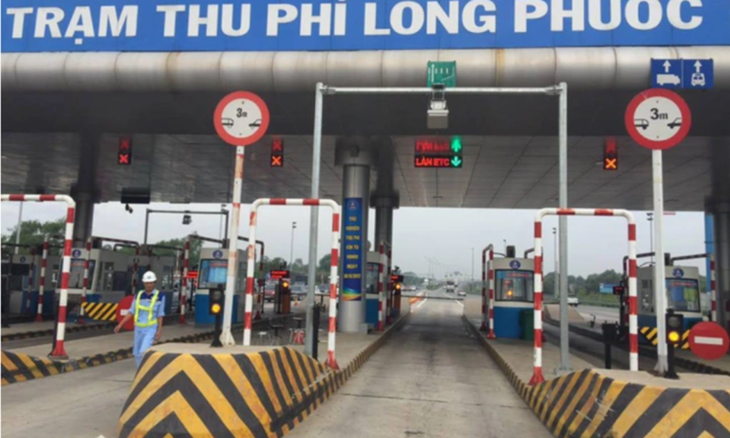 Trạm thu phí Long Phước trên cao tốc TP.HCM - Long Thành - Dầu Giây
