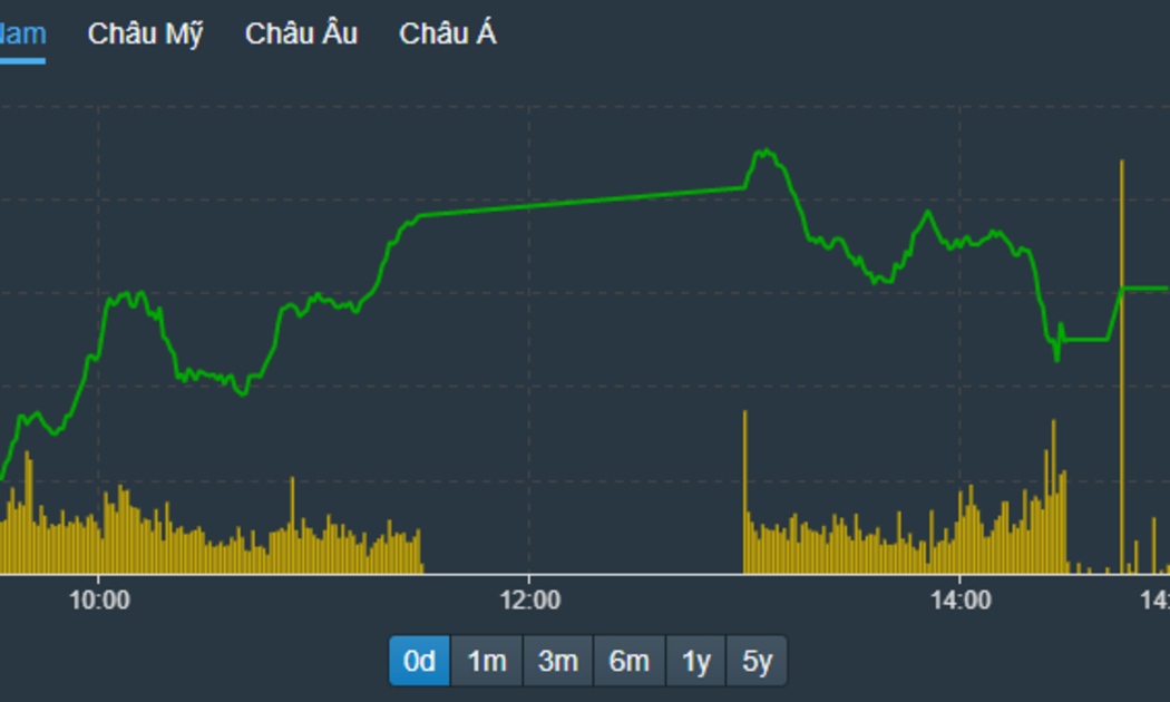 VN-Index chỉ lình xình chiều nay khi dòng tiền vào blue-chips khá hạn chế.