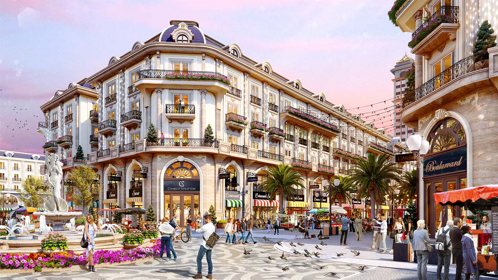 Shophouse thương mại thuộc khu đô thị Florence Quảng Nam.