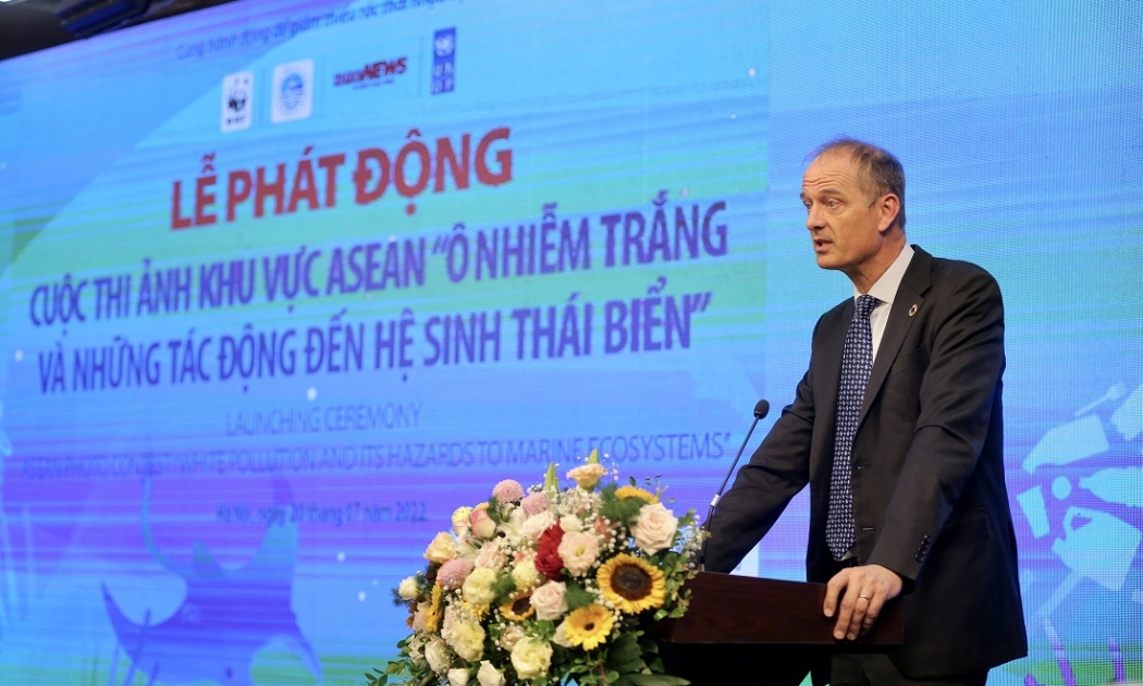 Ông Patrick Harverman phát biểu tại Lễ phát động.