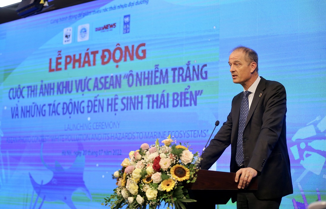 Ông Patrick Harverman phát biểu tại Lễ phát động.