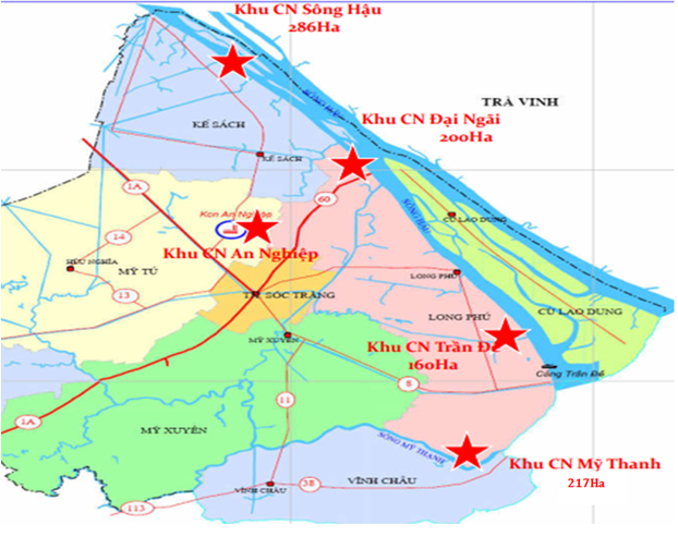 ổng quan Quy hoạch c&aacute;c khu c&ocirc;ng nghiệp tỉnh S&oacute;c Trăng&nbsp; - Nguồn: tỉnh S&oacute;c Trăng.