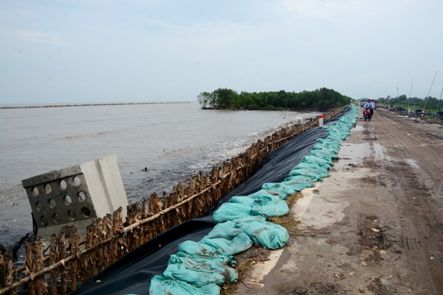 Nhiều đoạn sạt lở hồi năm 2019 đã được xử lý...