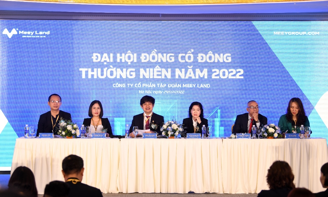 Đại hội đồng cổ đông thường niên năm 2022 của Công ty cổ phần Tập đoàn Meey Land đã diễn ra vào sáng ngày 21/7/2022.