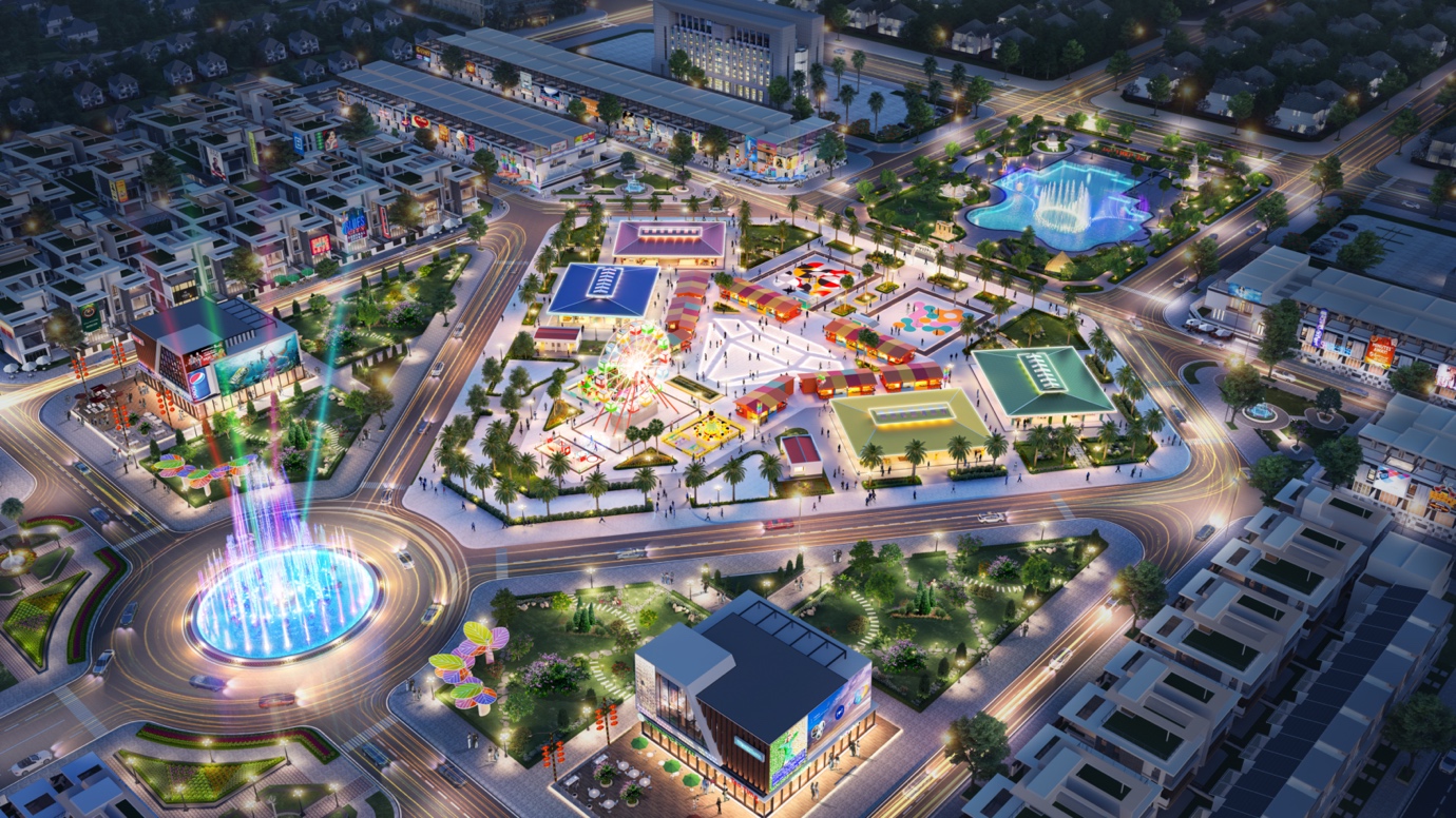 Khu Chợ đêm Bến Thành Asia ngay tại trung tâm thành phố Vị Thanh, Hậu Giang.