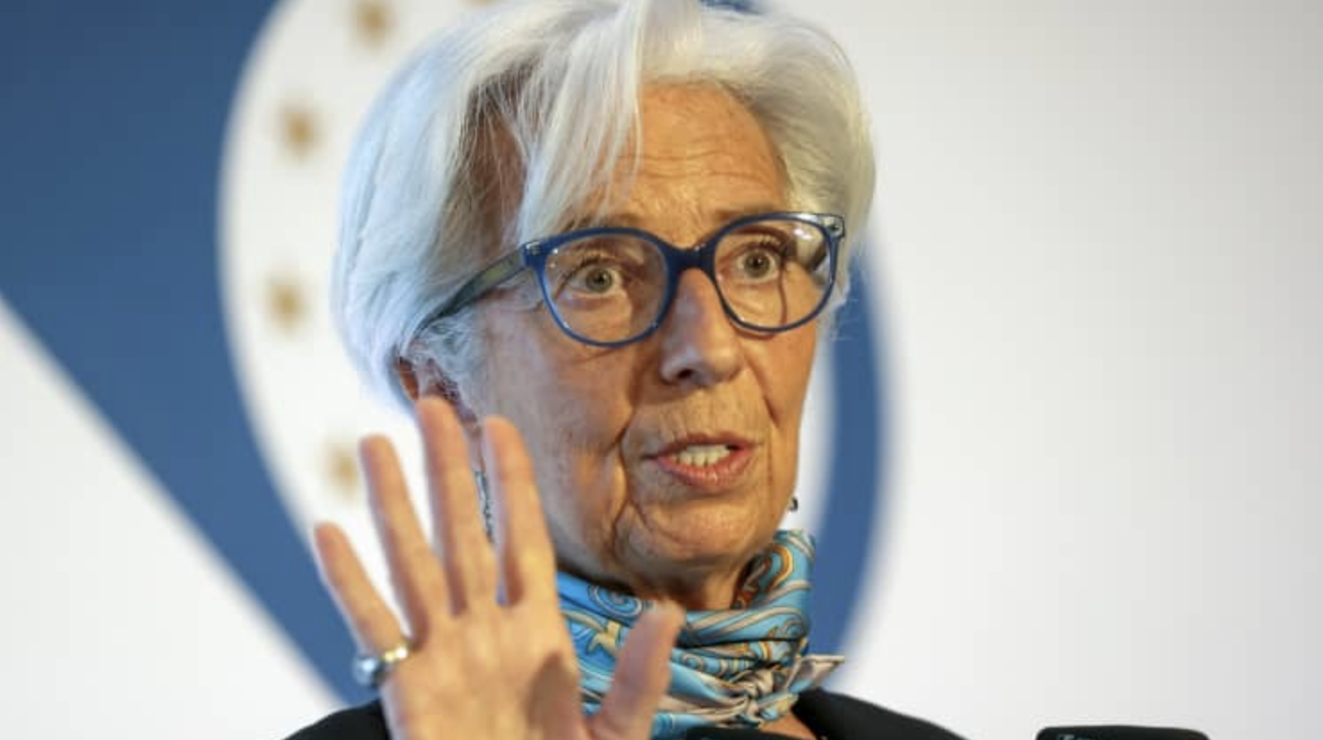 Chủ tịch Ngân hàng Trung ương châu Âu (ECB) Christine Largerde - Ảnh: Bloomberg/CNBC.
