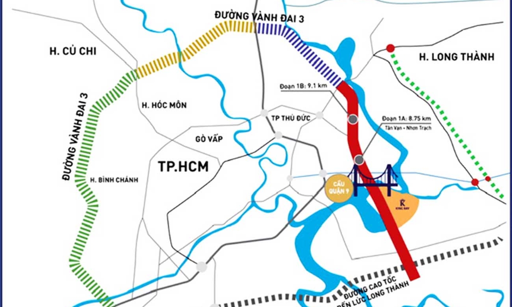 Dự án đường vành đai 3 TP.HCM qua địa bàn TP.HCM có chiều dài 47,51 km với 2.377 hộ dân bị ảnh hưởng, tái định cư khoảng 752 trường hợp, tổng mức bồi thường, tái định cư là 25.610 tỷ đồng.