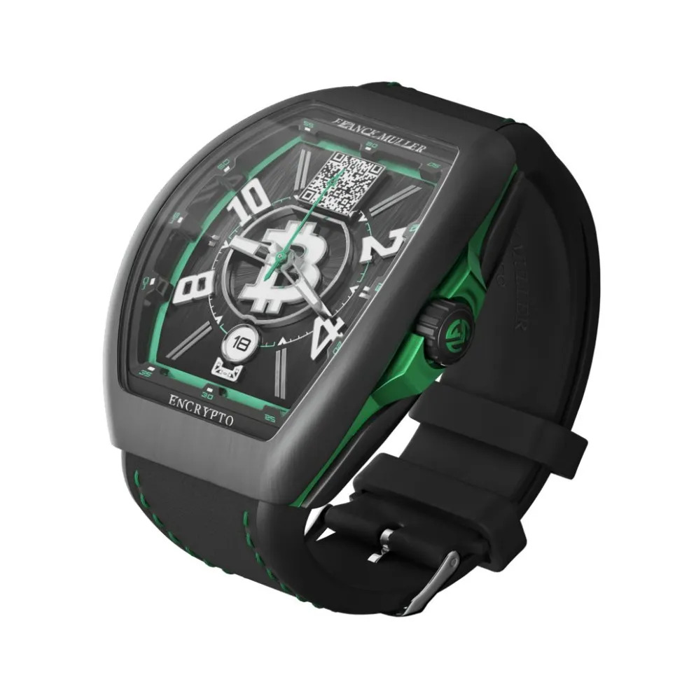Mặt Apple-Watch NFT và thiết bị đeo kỹ thuật số NFT của Franck Muller.