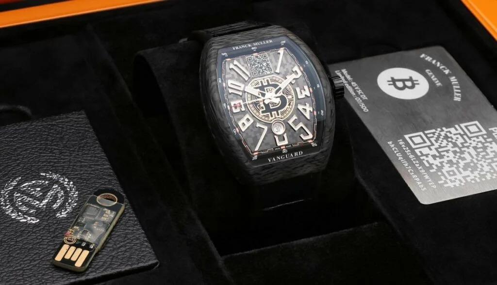 Mẫu đồng hồ Franck-Muller Vanguard-Encrypto phát hành năm 2019.