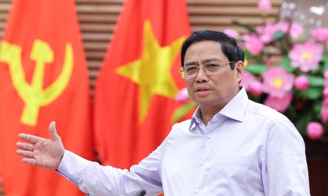 Thủ tướng Chính phủ Phạm Minh Chính làm việc với Ban Thường vụ Tỉnh ủy Nghệ An. Ảnh - VGP.