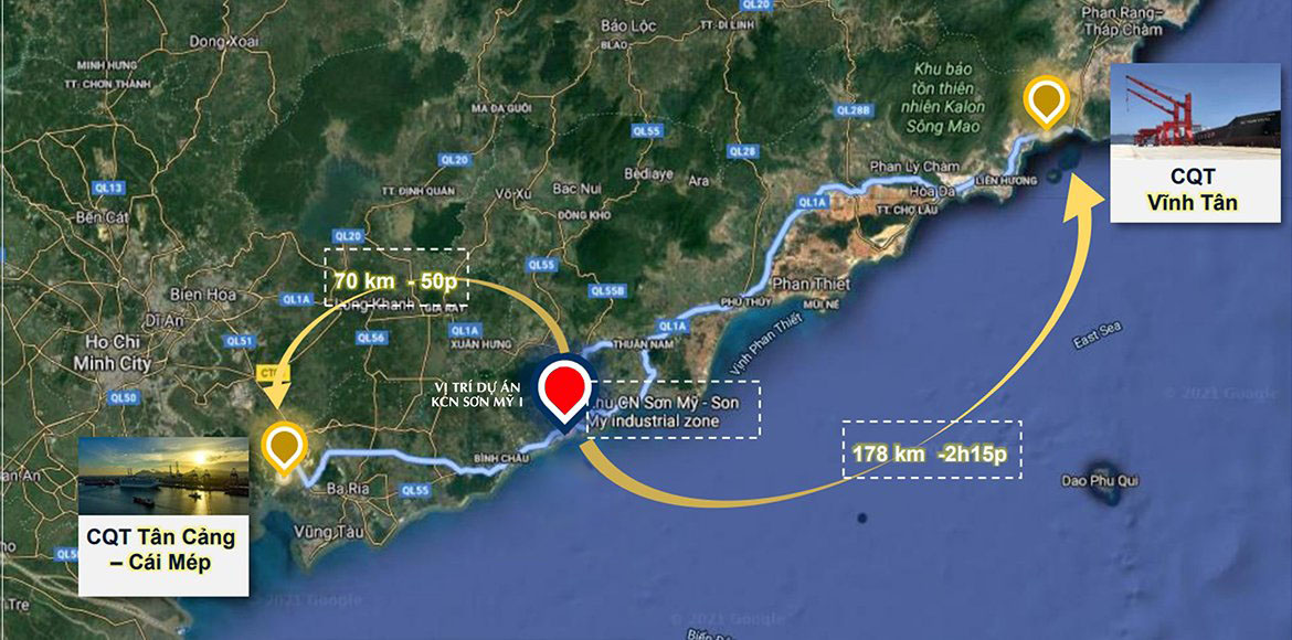 Dự &aacute;n đầu tư bến cảng tổng hợp Sơn Mỹ nhằm phục vụ cho c&aacute;c dự &aacute;n trọng điểm của B&igrave;nh Thuận, trong đ&oacute; c&oacute; KCN Sơn Mỹ 1.