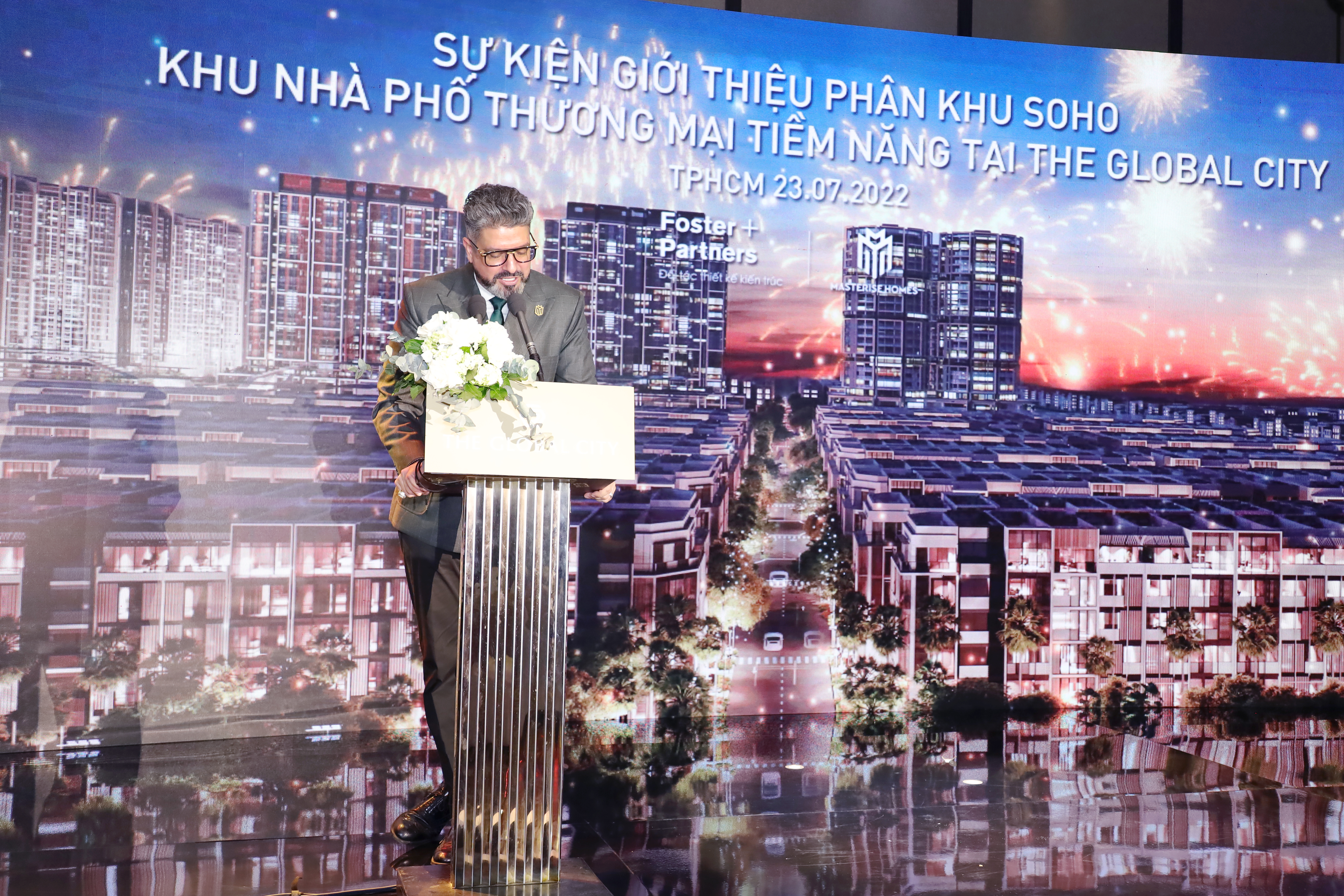 &Ocirc;ng Gibran Bukhari - Gi&aacute;m đốc Khối kinh doanh Masterise Homes chia sẻ tại sự kiện.