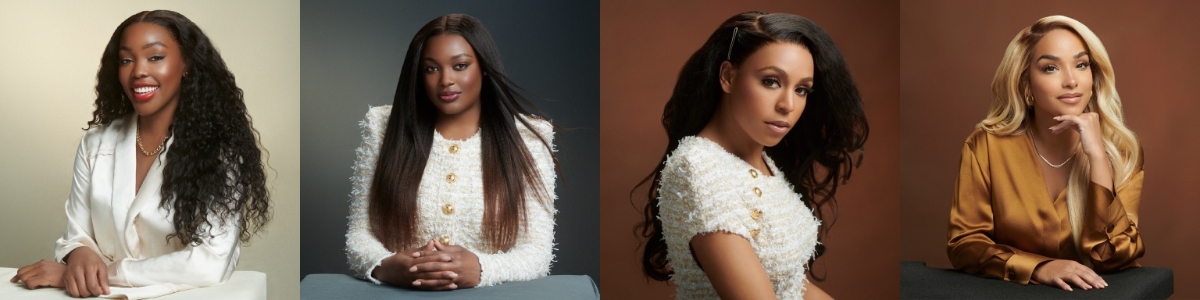 Bốn người đồng s&aacute;ng lập của Parfait: Isoken Igbinedion, Ifueko Igbinedion, Marlyse Reeves v&agrave; Simone Kendle.