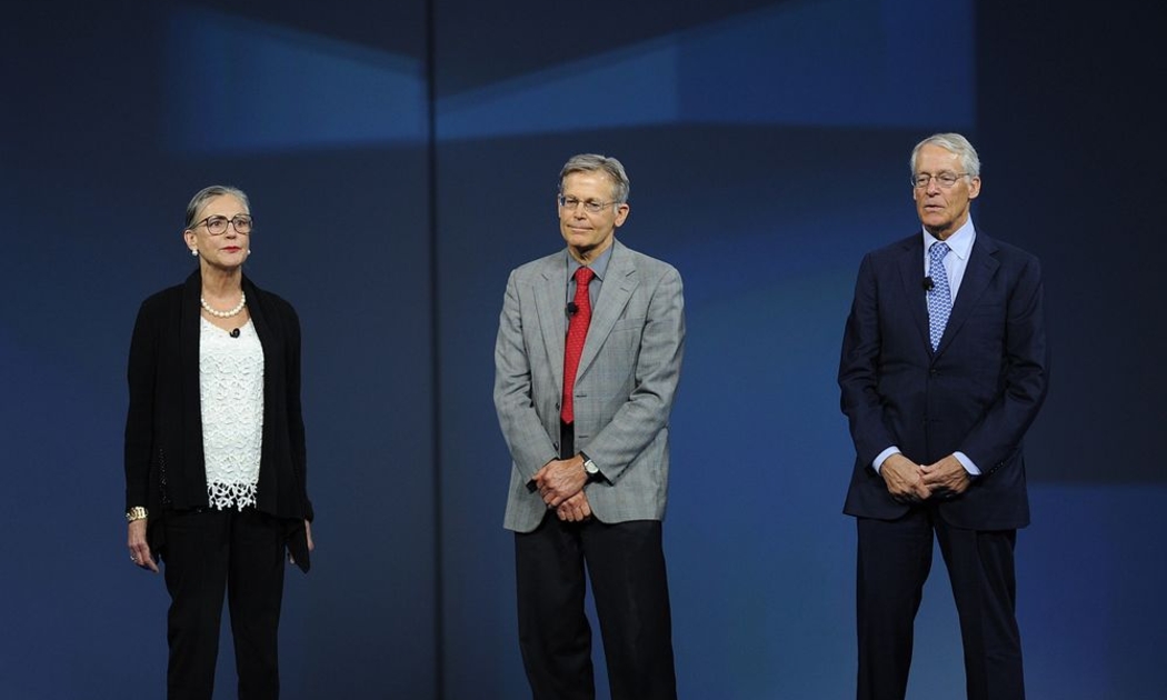 Alice, Jim và Rob Walton - Ảnh: Bloomberg  