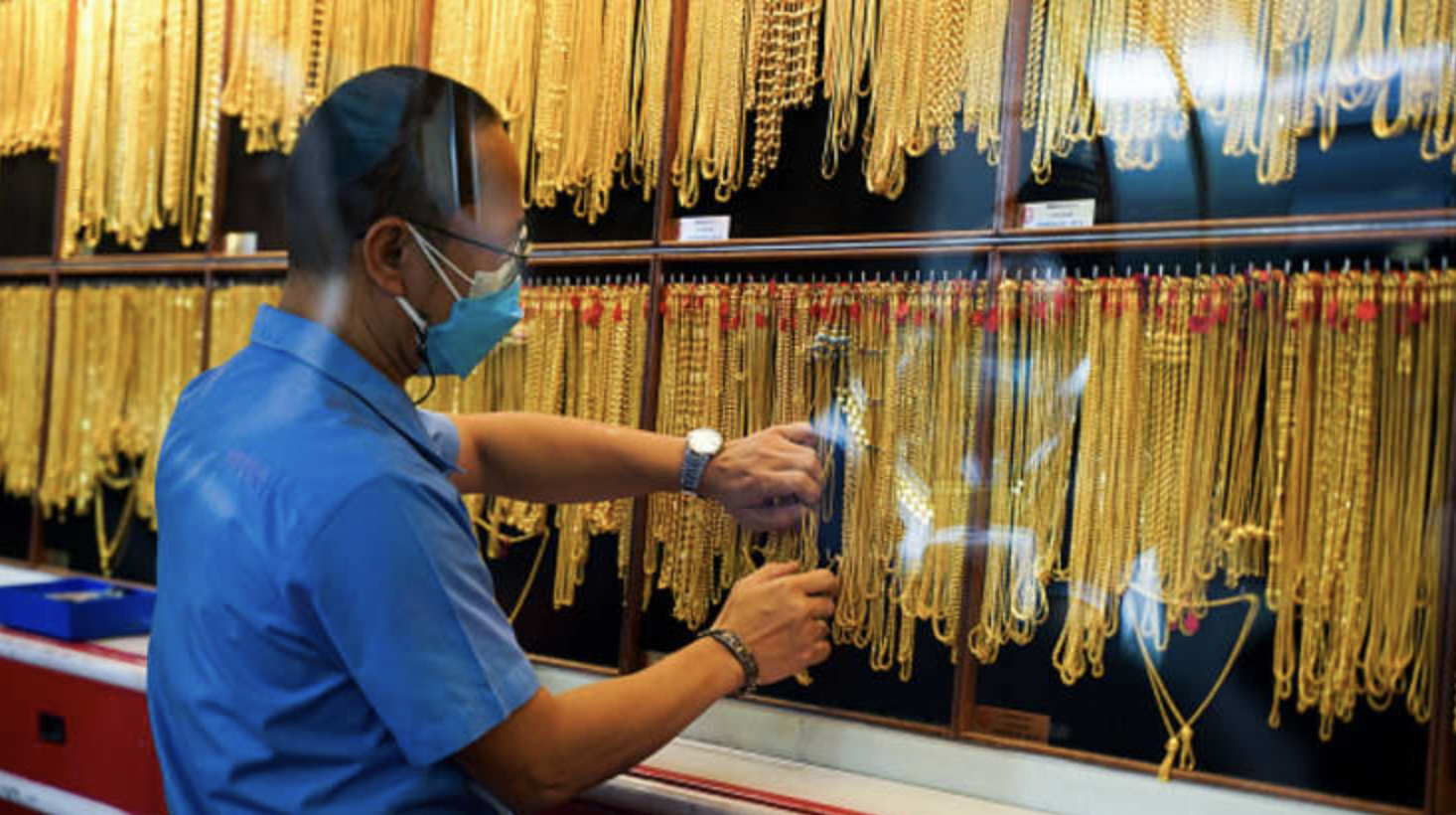 Bên trong một chợ vàng ở Bangkok, Thái Lan, tháng 1/2022 - Ảnh: Getty/CNBC.