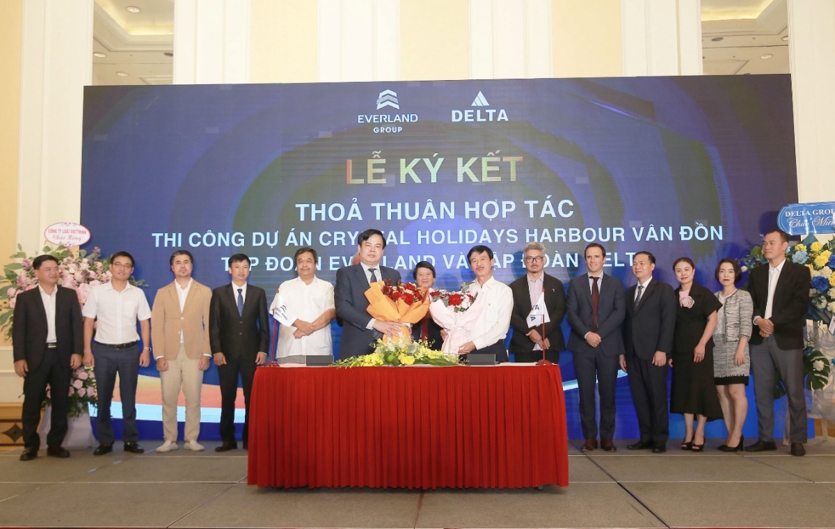 Tập đo&agrave;n Everland v&agrave; Tập đo&agrave;n Delta k&yacute; thỏa thuận hợp t&aacute;c thi c&ocirc;ng dự &aacute;n Crystal Holidays Harbour V&acirc;n Đồn.