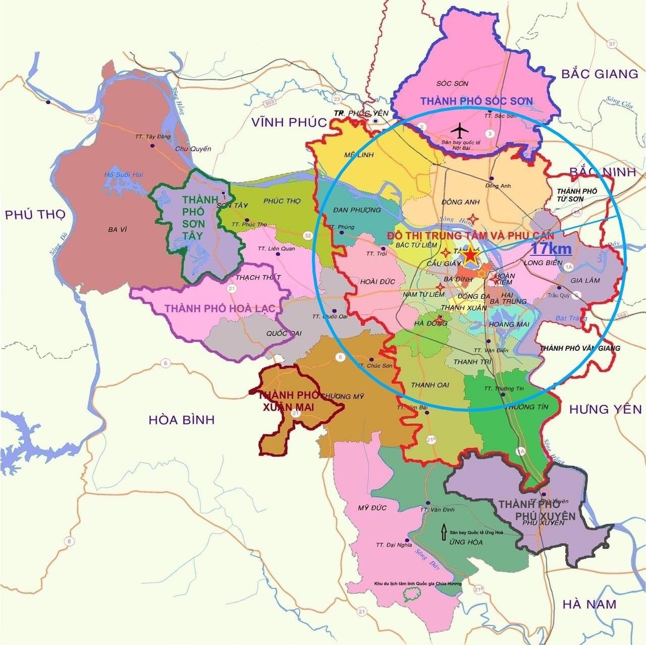 Đ&ocirc; thị H&agrave; Nội dần được ho&agrave;n thiện với mảnh gh&eacute;p Văn Giang (Hưng Y&ecirc;n) v&agrave; Từ Sơn (Bắc Ninh).