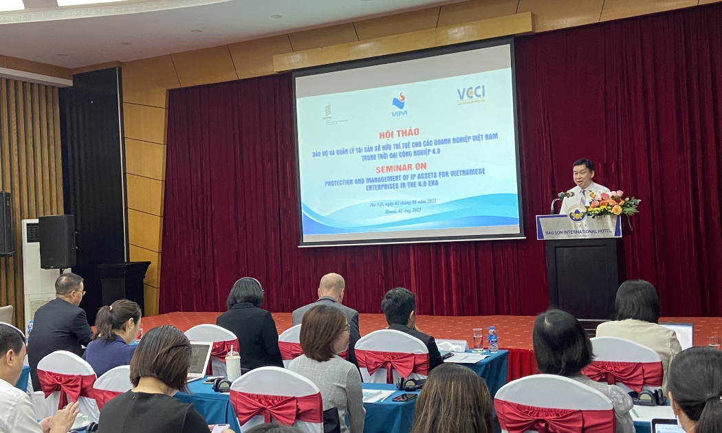 Hội thảo “Bảo hộ và quản lý tài sản sở hữu trí tuệ cho các doanh nghiệp Việt Nam trong thời đại công nghiệp 4.0” ngày 2/8.