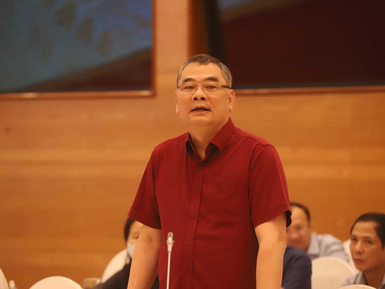 Trung tướng Tô Ân Xô, Chánh Văn phòng, người phát ngôn Bộ Công an thông tin hại họp báo chiều 3/8. 