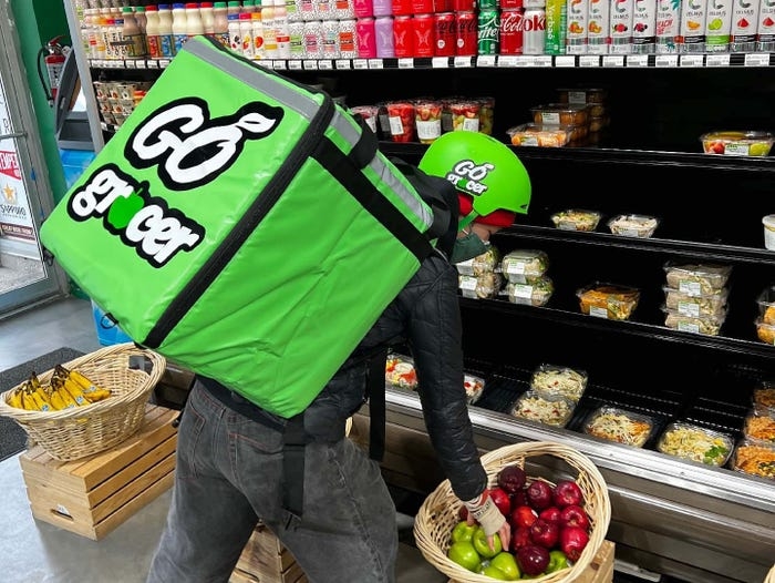 Go Grocer cung cấp dịch vụ giao h&agrave;ng nhanh từ c&aacute;c cửa h&agrave;ng tạp h&oacute;a c&oacute; sẵn