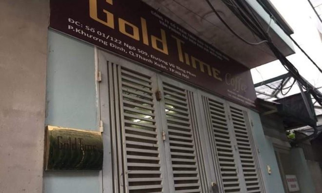 Một quán cafe Gold Timenằm trong con hẻm sâu ở Hà Nội.