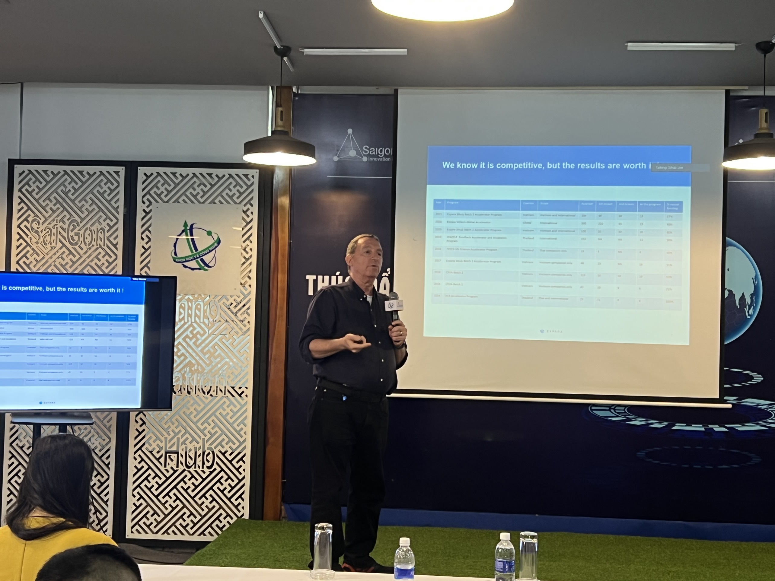 Ông Douglas Abrams, sáng lập viên kiêm Giám đốc điều hành Expara giới thiệu Quỹ tại SIHUB chiều 4/8.