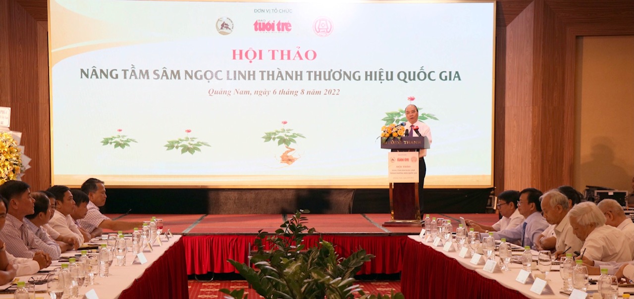 Chủ tịch nước Nguyễn Xuân Phúc phát biểu tại Hội thảo