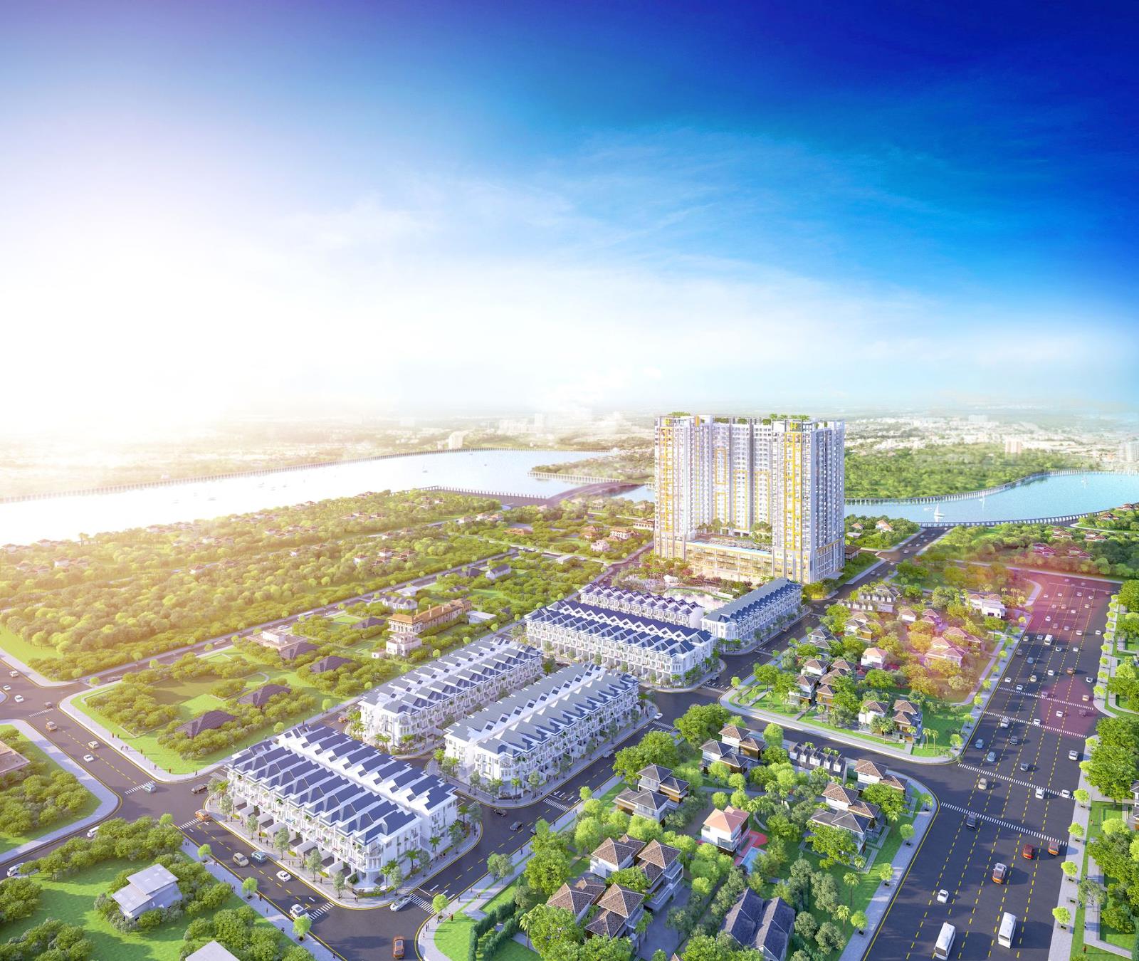 The Peak Garden là dự án hiếm hoi tọa lạc trên trục Nguyễn Lương Bằng và có giá bán chỉ từ 1,8 tỷ đồng/căn.