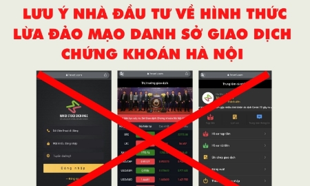 Cảnh báo nhà đầu tư về website giả mạo của HNX