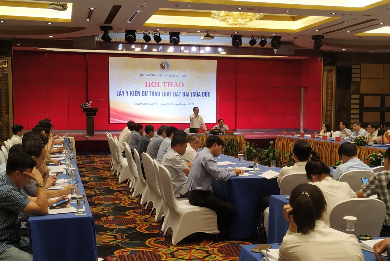 Hội thảo lấy &yacute; kiến dự thảo Luật Đất đai (sửa đổi).