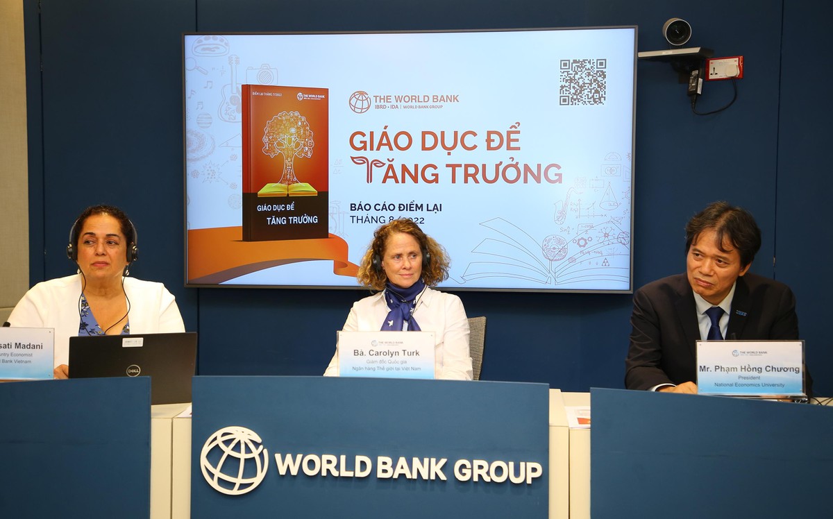 Đại diện WB chia sẻ tại buổi họp báo ngày 8/8/2022. 