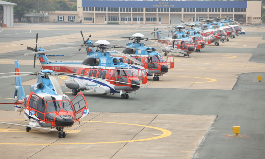 Dịch vụ trực thăng do Công ty Trực thăng miền Nam khai thác. Ảnh: Binh đoàn 18.