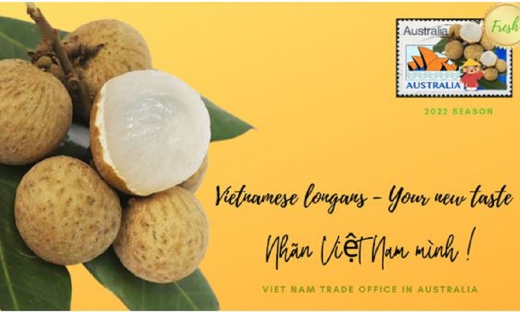 Poster quảng cáo nhãn Việt Nam trên mạng xã hội, định hướng vào các khu vực tiêu thụ tại Úc.