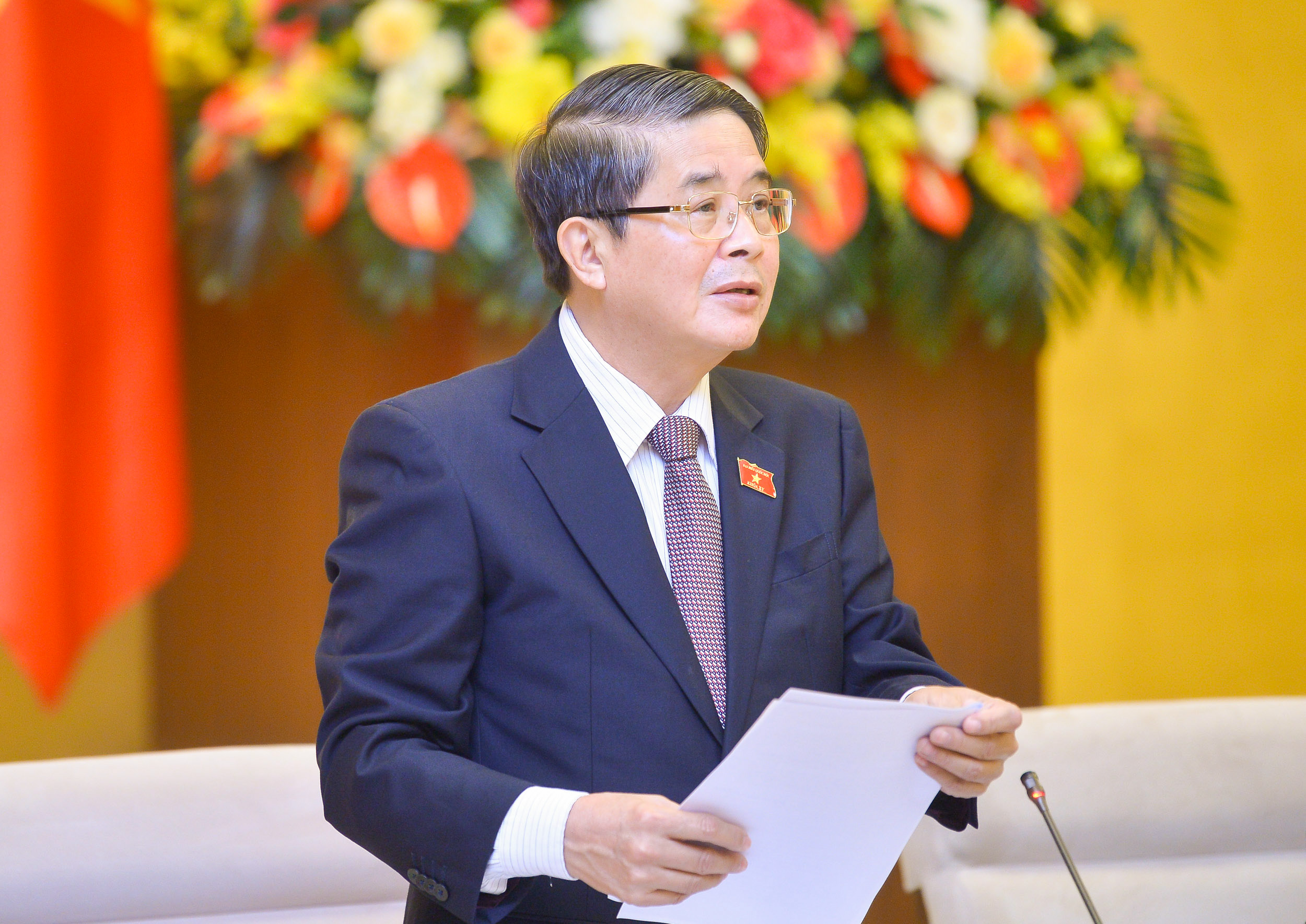 Phó Chủ tịch Quốc hội Nguyễn Đức Hải phát biểu tại phiên họp - Ảnh: Quochoi.vn
