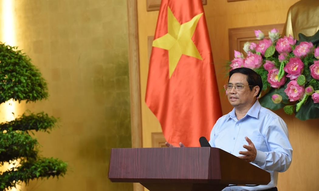 Thủ tướng Phạm Minh Chính phát biểu tại hội nghị - Ảnh: VGP