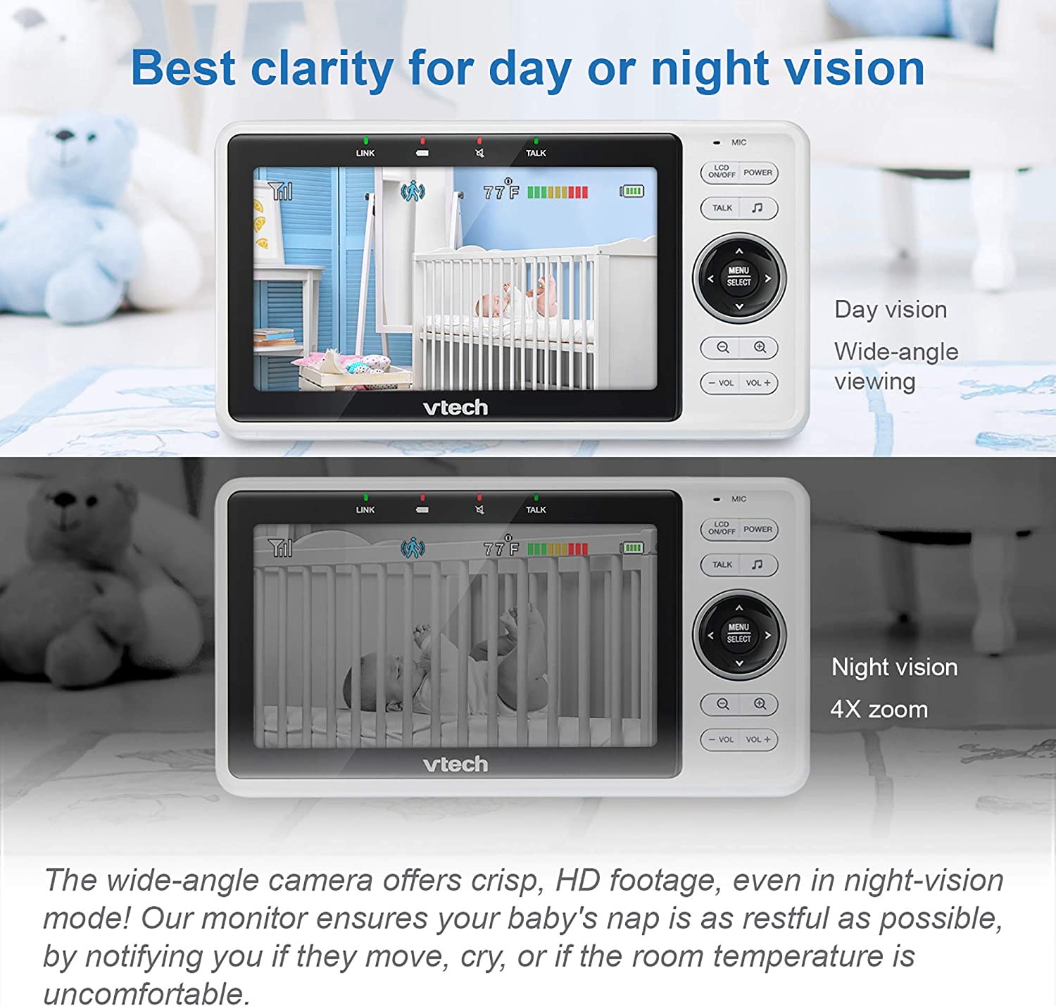 Camera ban đ&ecirc;m hỗ trợ cha mẹ quan s&aacute;t em b&eacute; dễ d&agrave;ng hơn