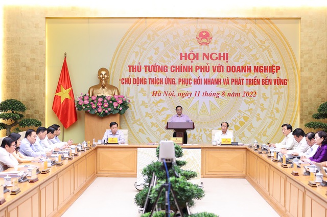 Thủ tướng chủ tr&igrave;&nbsp;Hội nghị to&agrave;n quốc giữa Thủ tướng Ch&iacute;nh phủ với c&aacute;c doanh nghiệp c&oacute; chủ đề 
