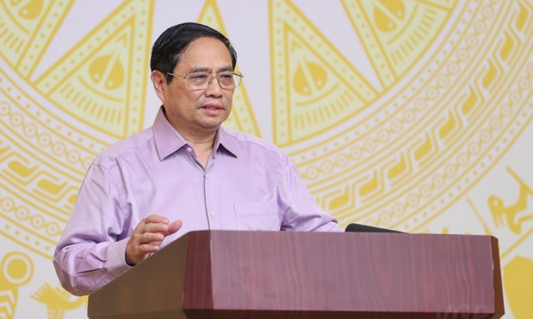 Thủ tướng Phạm Minh Chính phát biểu tại hội nghị - Ảnh: VGP