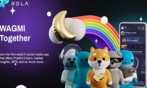 Poster giới thiệu nền tảng mạng xã hội cho người dùng tiền điện tử - ROLA