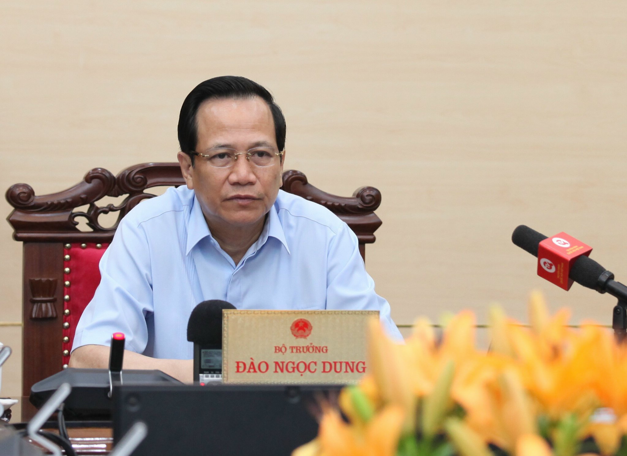 Bộ trưởng Đào Ngọc Dung. Ảnh - Mạnh Dũng. 