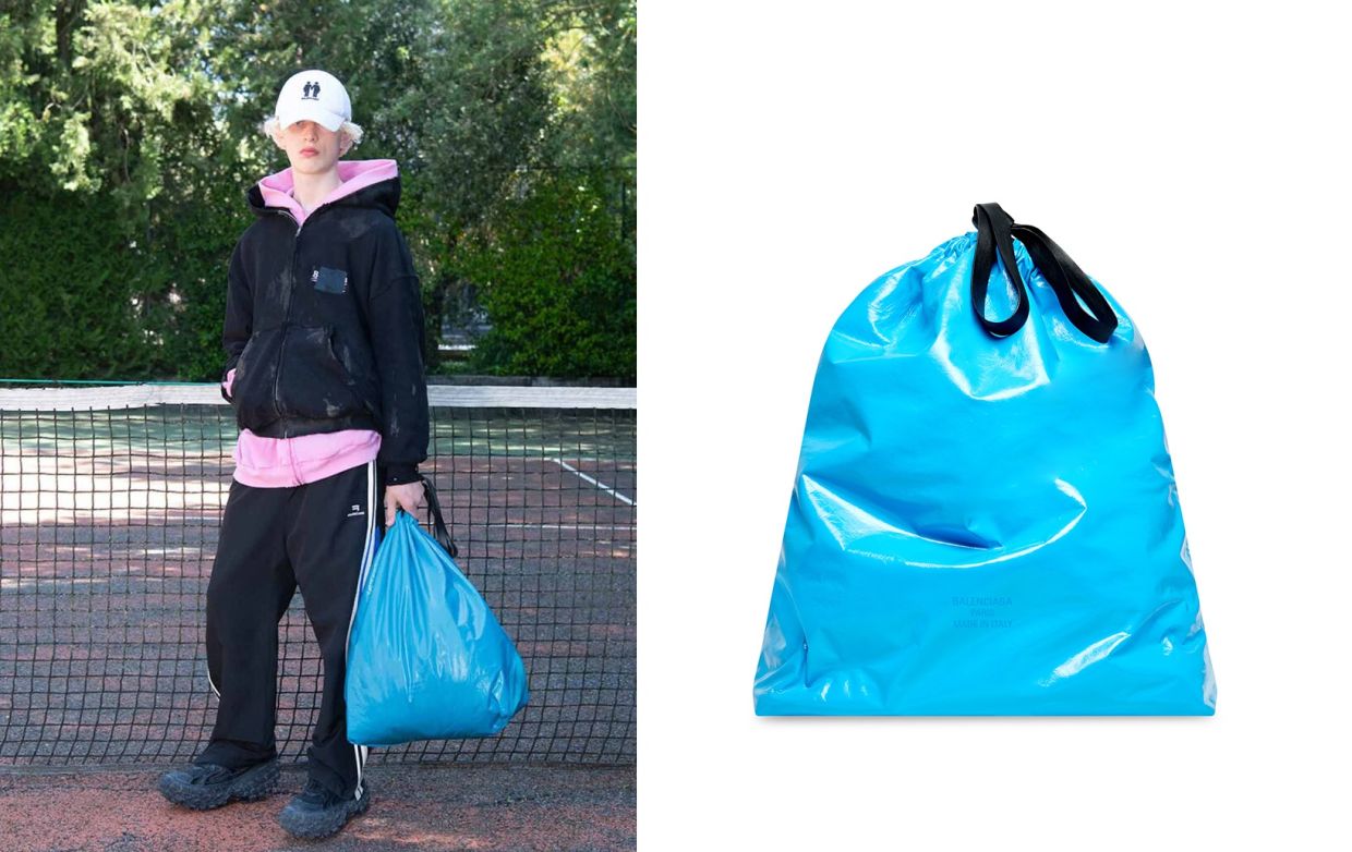 Mẫu túi Trash Pouch của Balenciaga có giá 1.790 USD.