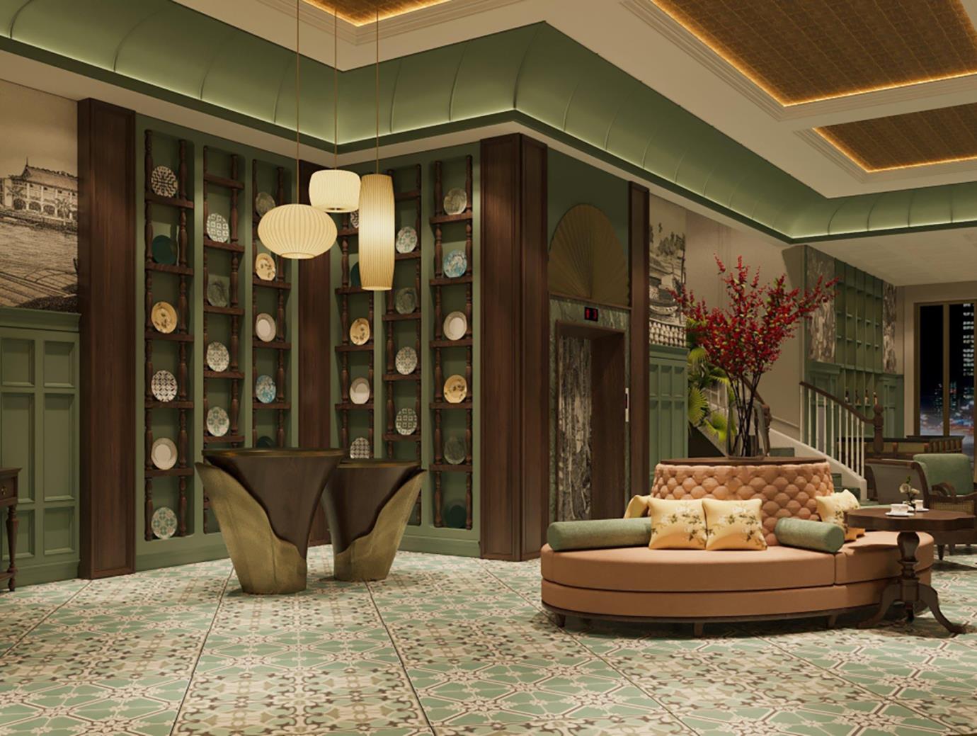 Regal Collection gây ấn tượng với phong cách kiến trúc Colonial được thiết kế những họa tiết đặc trưng của vùng thuộc địa, kết hợp với những họa tiết Á Đông gợi lên sự sang trọng, quyền quý cho không gian lưu trú.