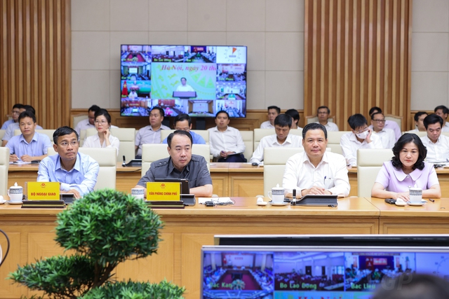 Đại diện c&aacute;c Bộ, ng&agrave;nh tham dự Hội nghị. Ảnh - VGP.&nbsp;