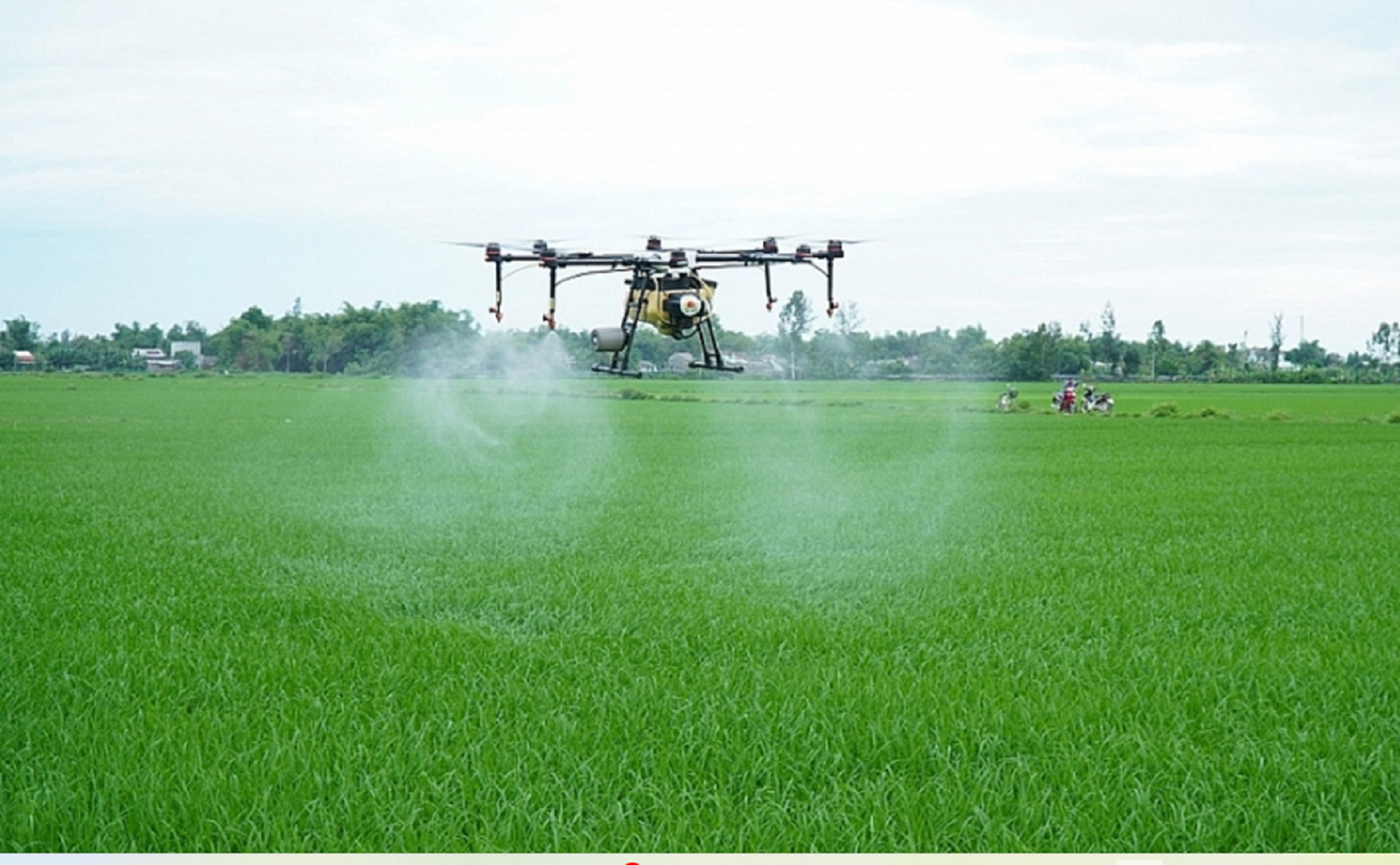 Phun thuốc bằng UAV nhiều tiện lợi.