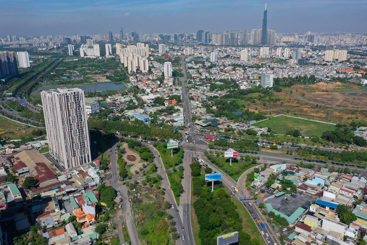 Nút giao An Phú, thành phố Thủ Đức, tháng 4/2022. Nguồn: VnExpress.
