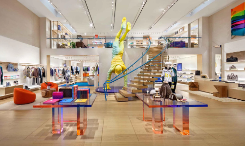 Bên trong cửa hàng Louis Vuitton dành cho nam giới lớn nhất Hoa Kỳ