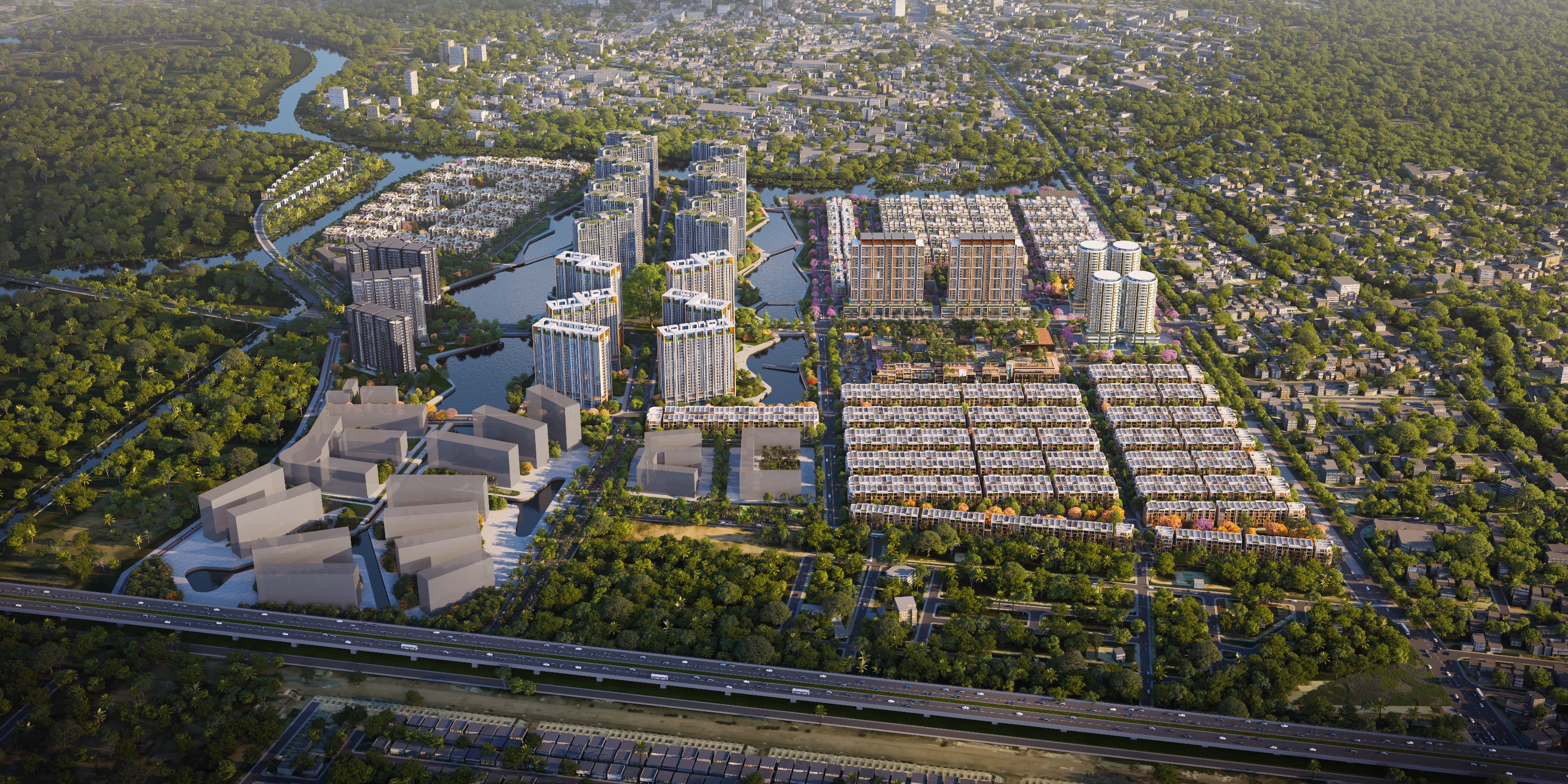 Phối cảnh dự án Đại đô thị The Global City tại phường An Phú, TP Thủ Đức. Ảnh: Masterise Homes.